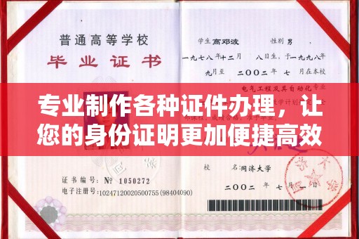 让胡路专业制作各种证件办理，让您的身份证明更加便捷高效