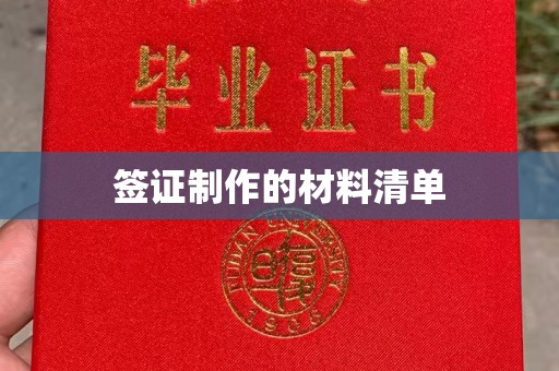让胡路签证制作的材料清单