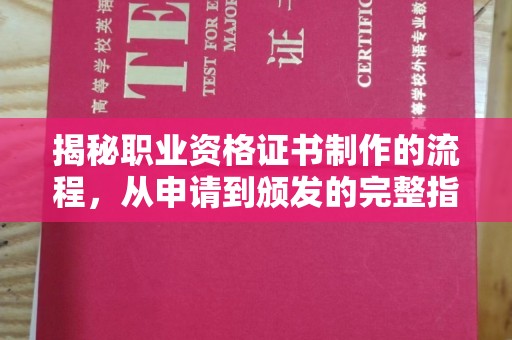 让胡路揭秘职业资格证书制作的流程，从申请到颁发的完整指南