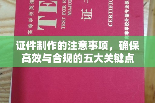 让胡路证件制作的注意事项，确保高效与合规的五大关键点