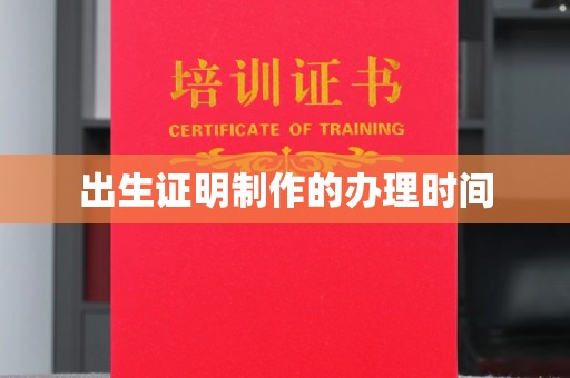 让胡路出生证明制作的办理时间